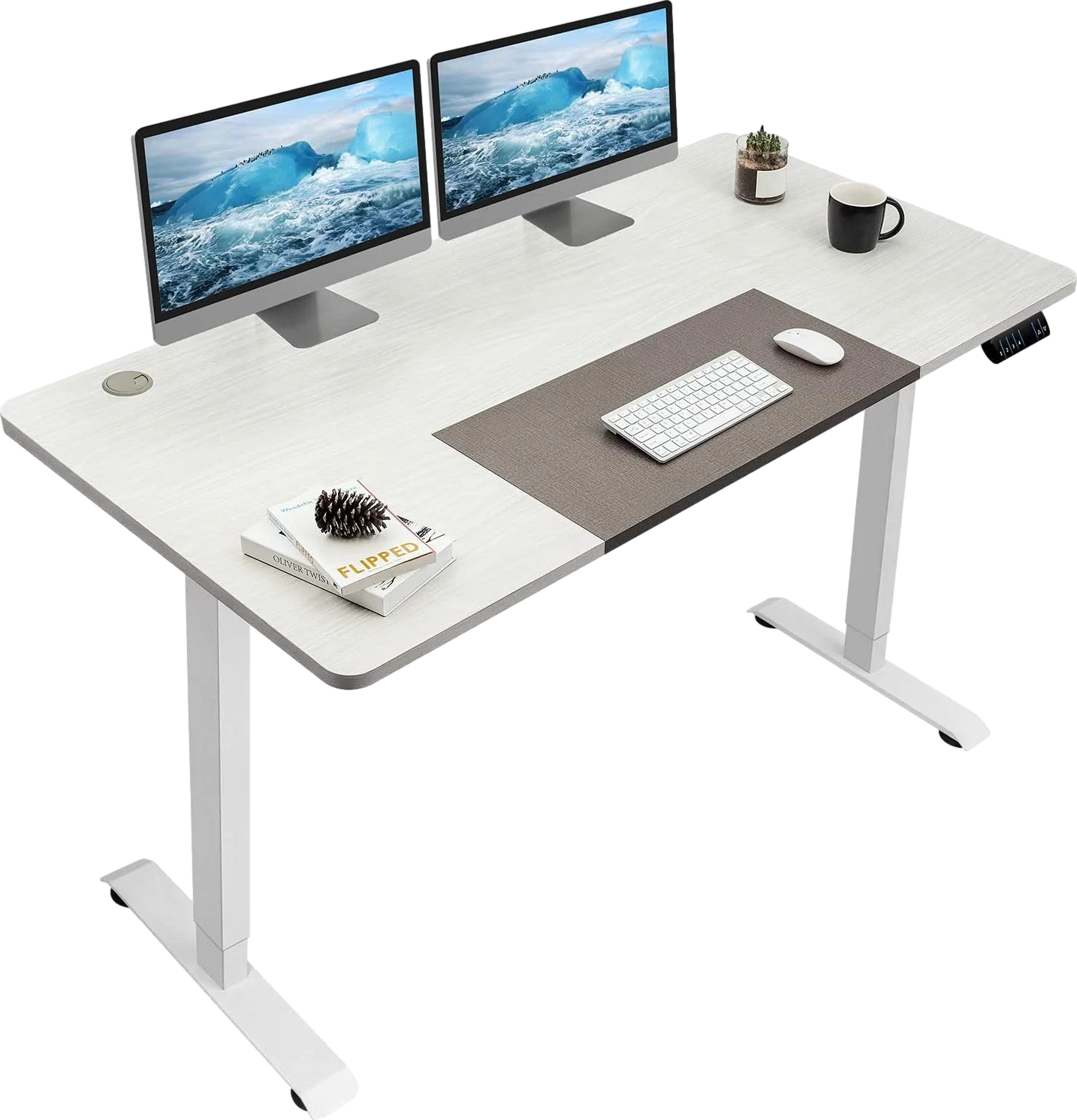 White 55'' Desk