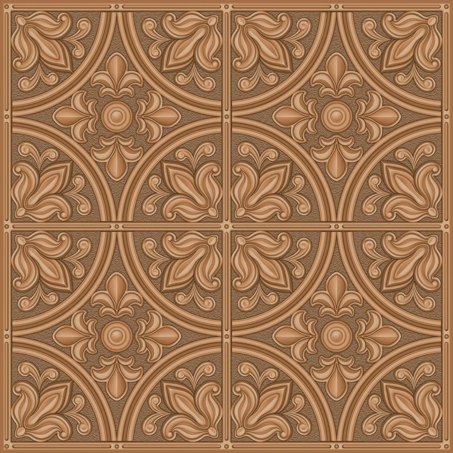 PVC Peel and Stick Field Tile (Set of 4)