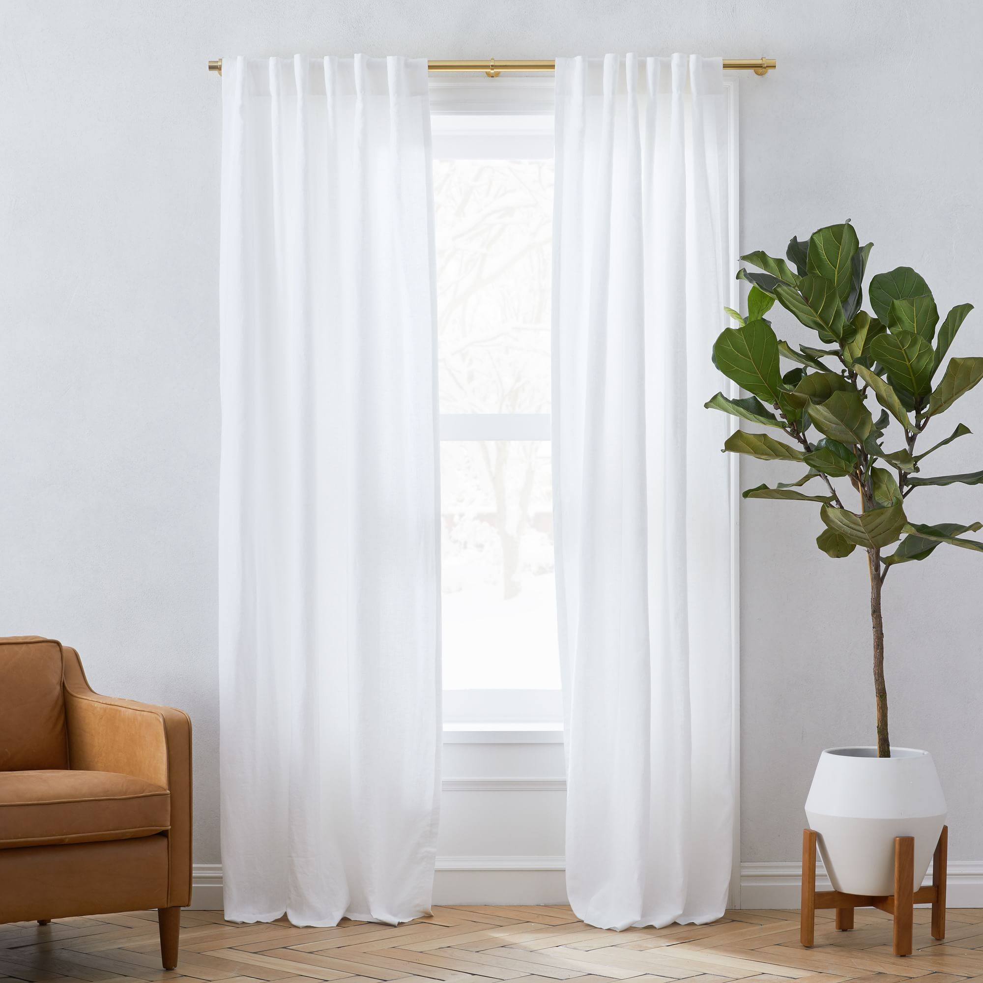 European Flax Linen Blackout Curtain