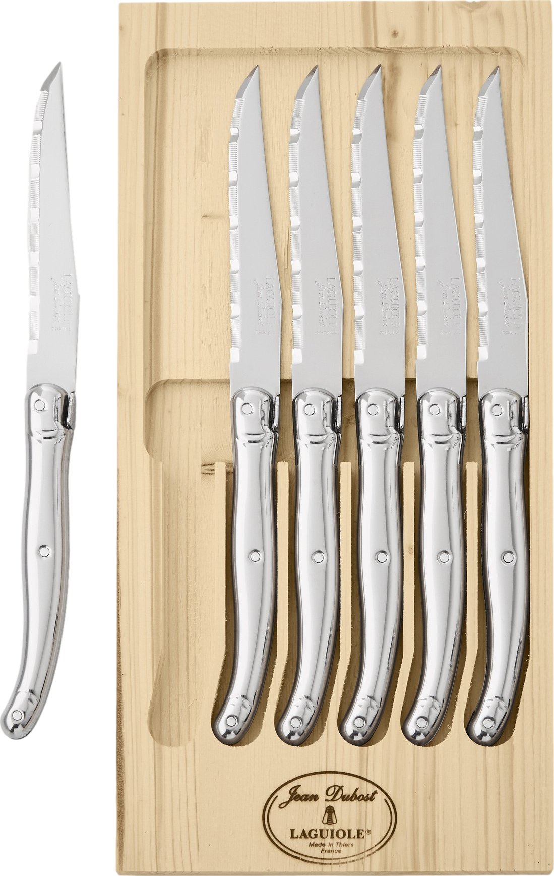 Jean Dubost Laguiole Steak Knives, Set of 6