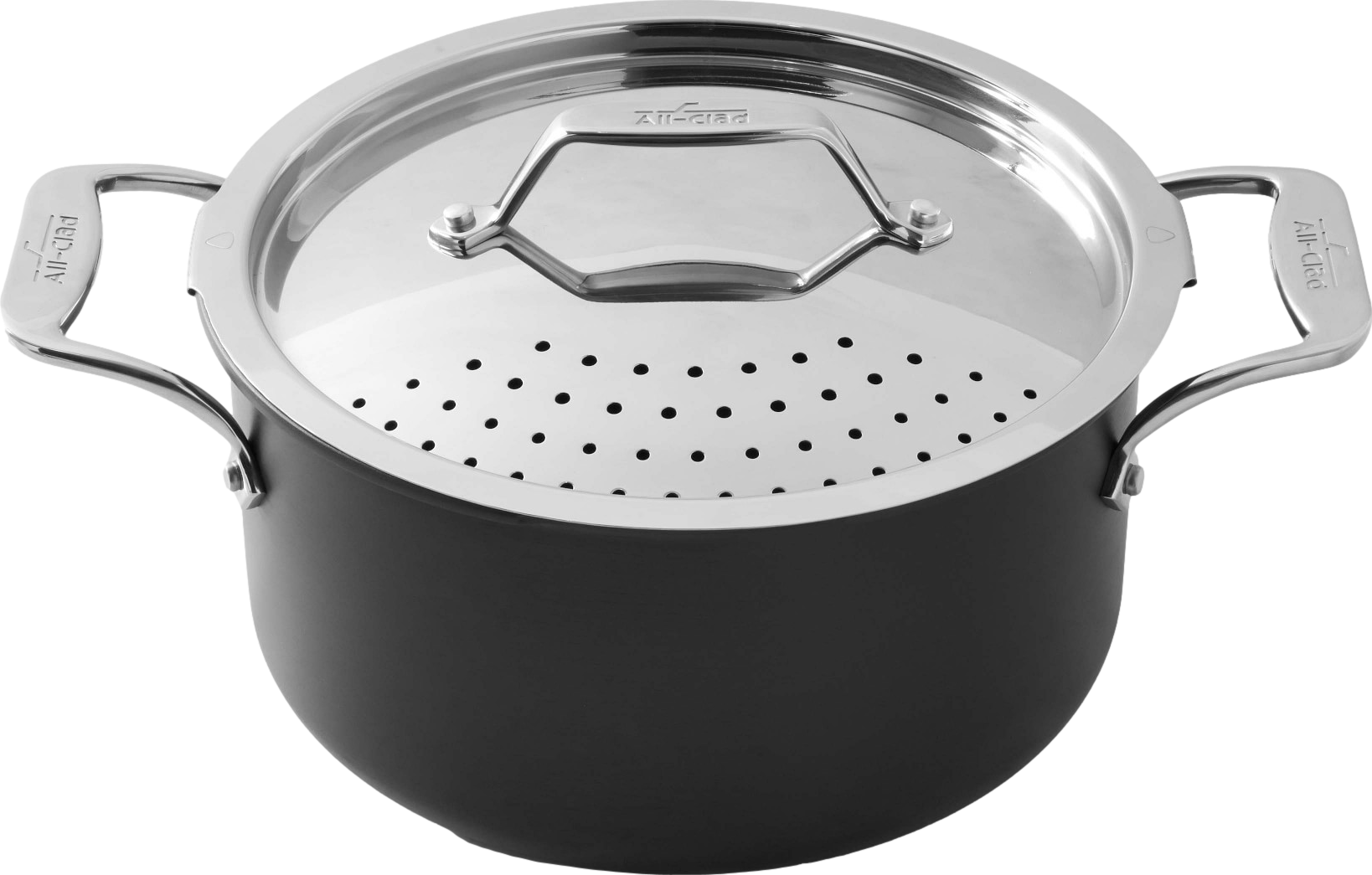 All-Clad Simply Strain Nonstick Multipot with Strainer Lid, 6-Qt.