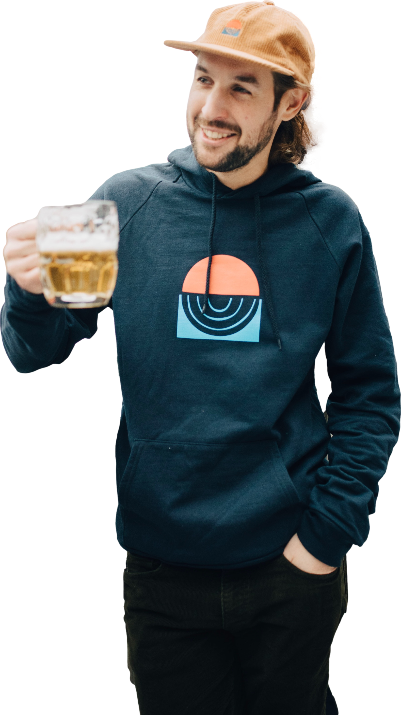Navy Hotel Vermont Hoodie