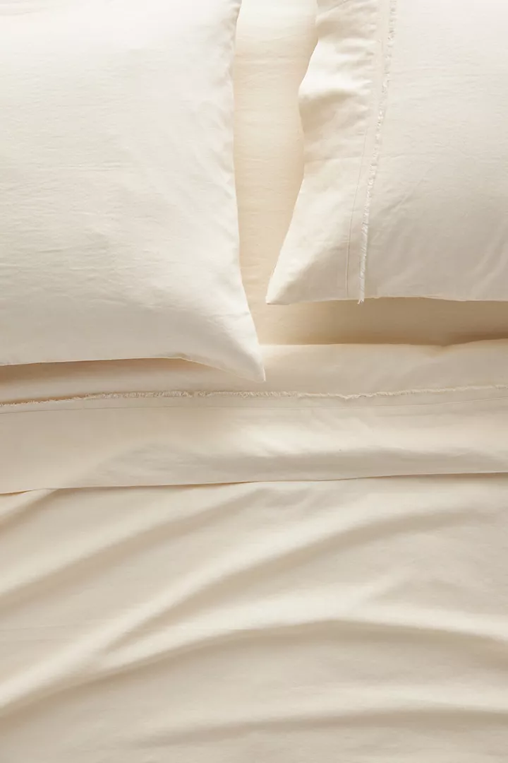Relaxed Linen-Cotton Sheet Set
