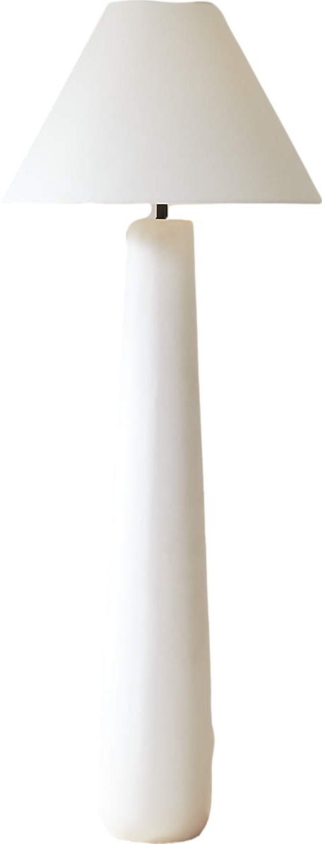 Polar White Cement Floor Lamp