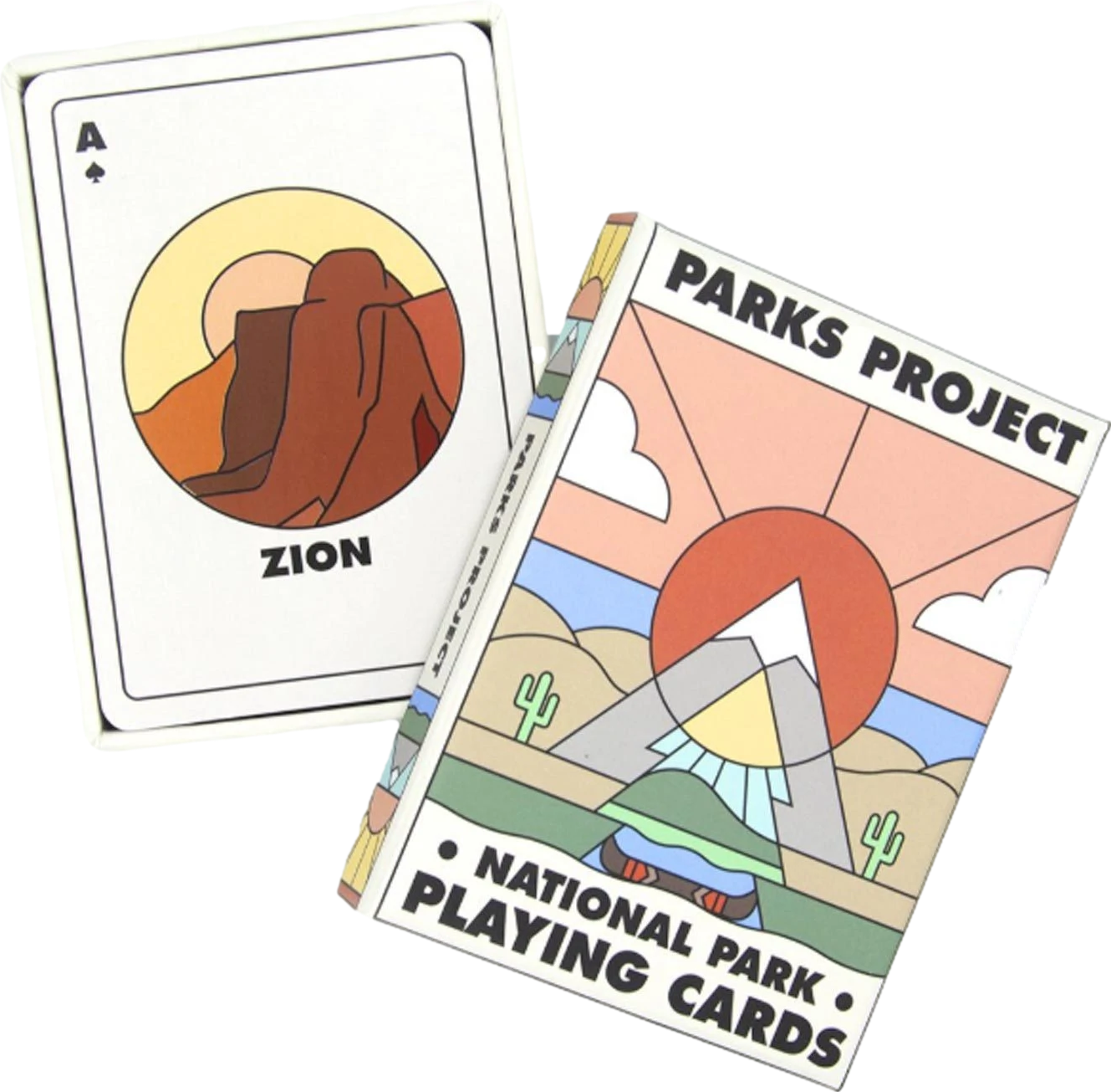 Minimalist National Park Playing Cards