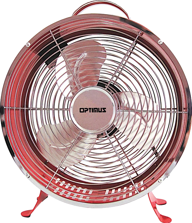 Optimus F-6310RD 10 Inch 2 Speed Portable Retro Drum Fan