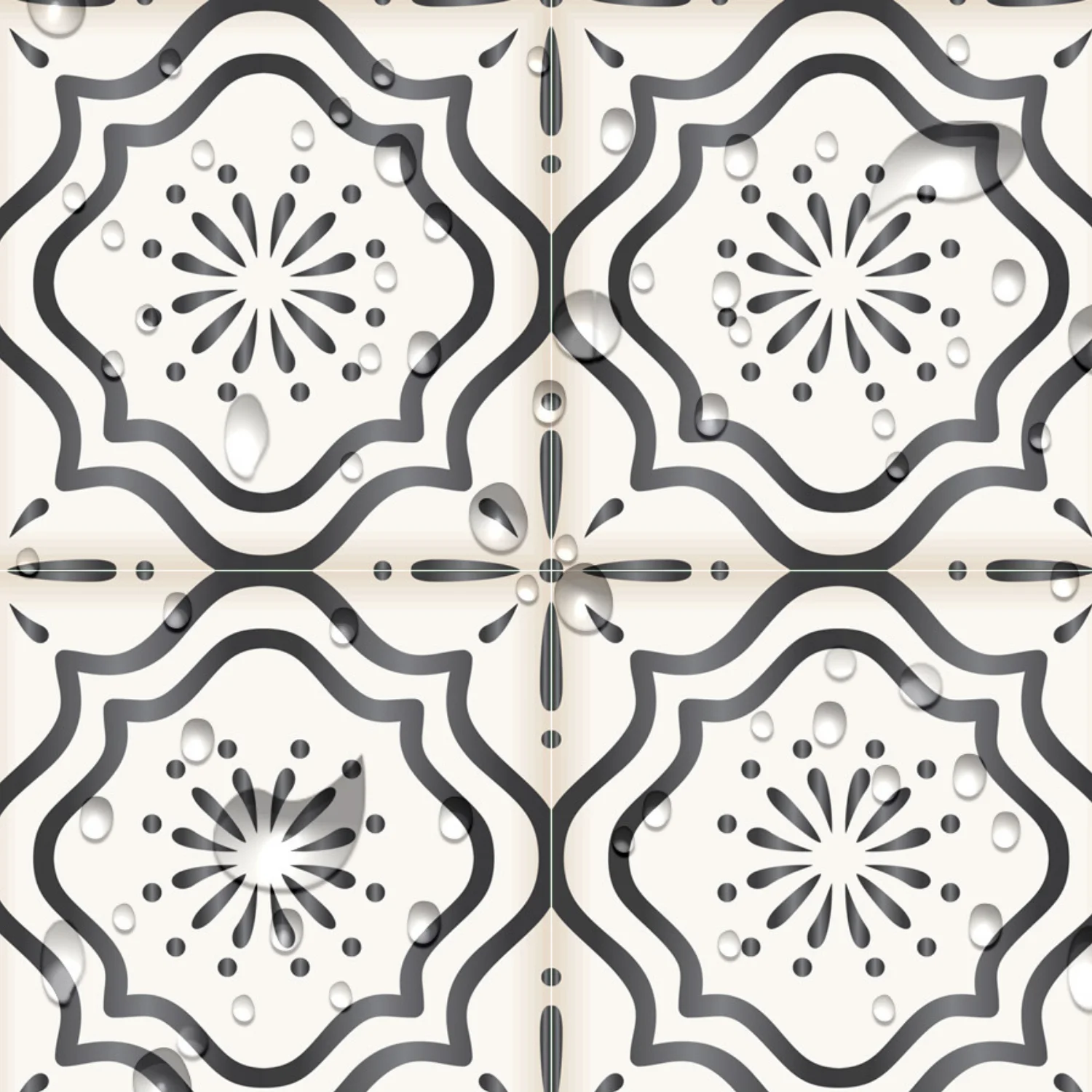 5'' W x 5'' L Vinyl Peel and Stick Mosaic Tile
