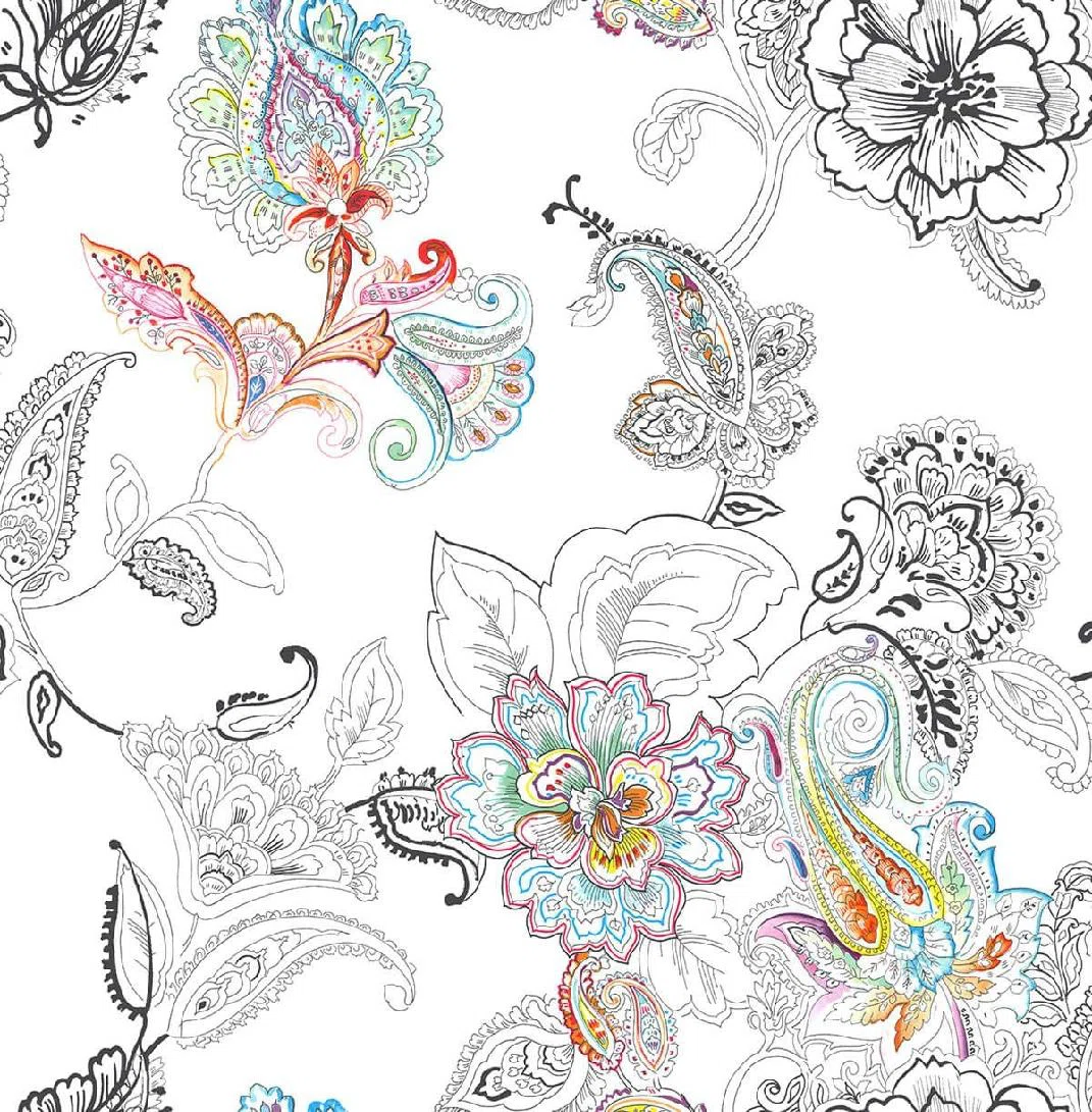 Allyanna Peel & Stick Paisley Roll