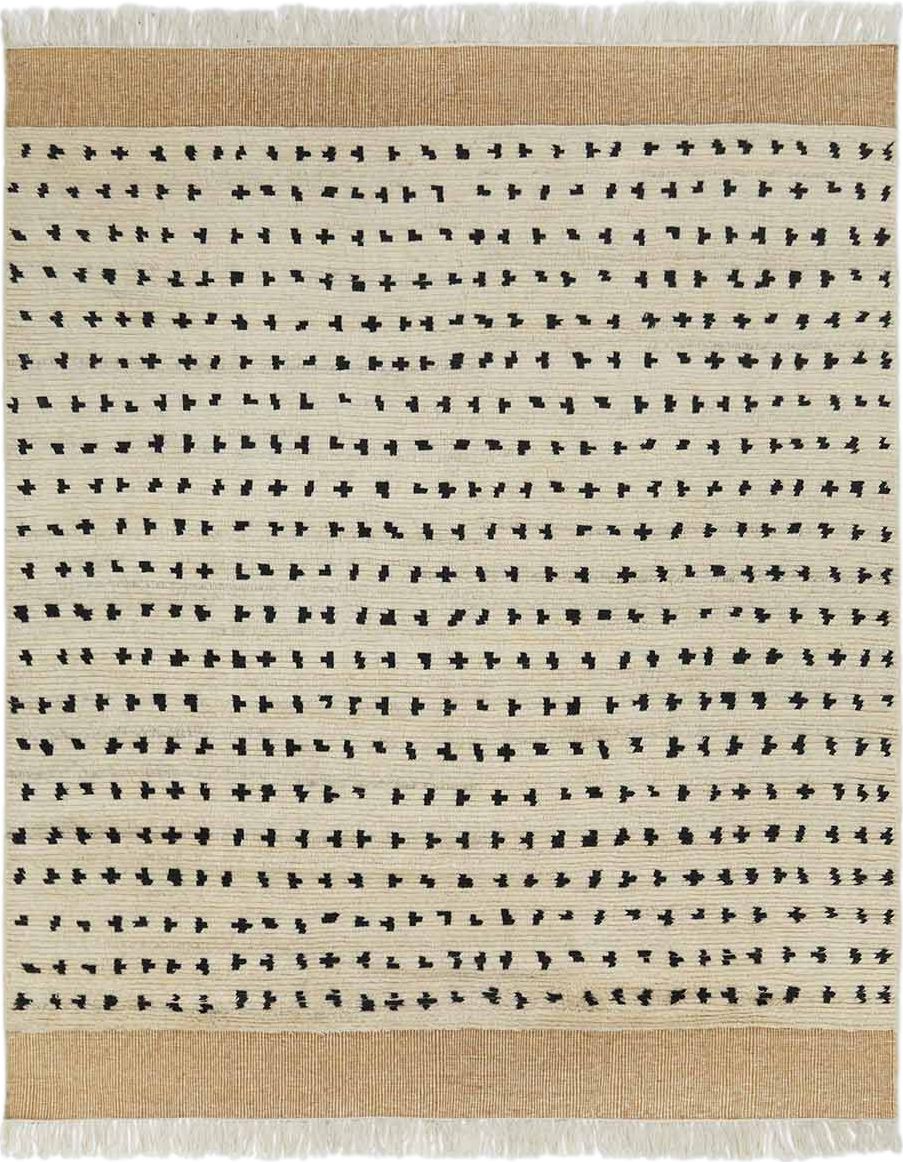 Irregular Dots Hand-Knotted Wool Rug