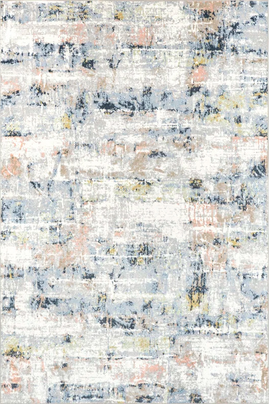 Aaliyah Casual Abstract Machine Washable Area Rug