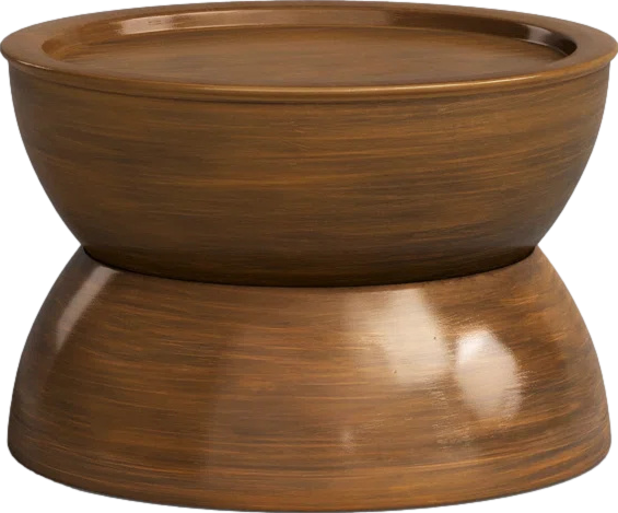 Ageliki Coffee Table, Antique Brush Bronze