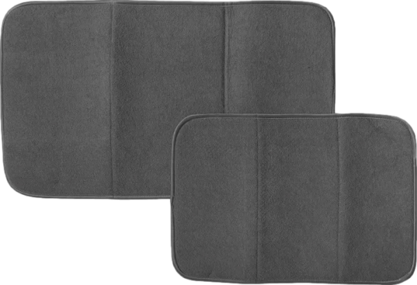 Dish Drying Mat, Gray