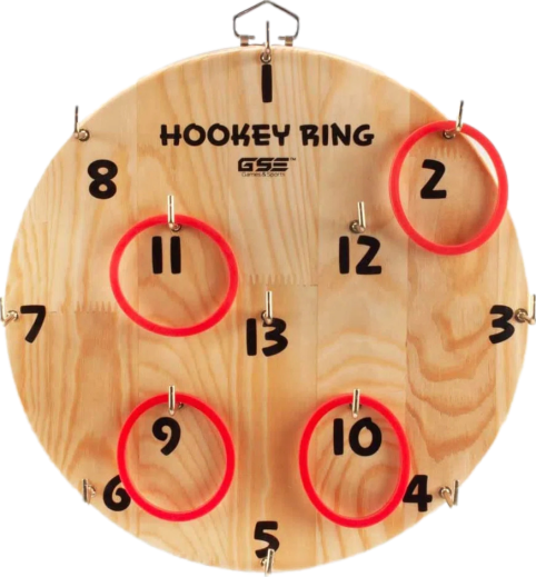 GSE Games & Sports Expert Solid Wood Washer And Ring Toss