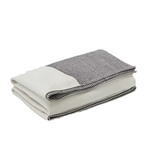Textured Grid Throw Blanket, Lily