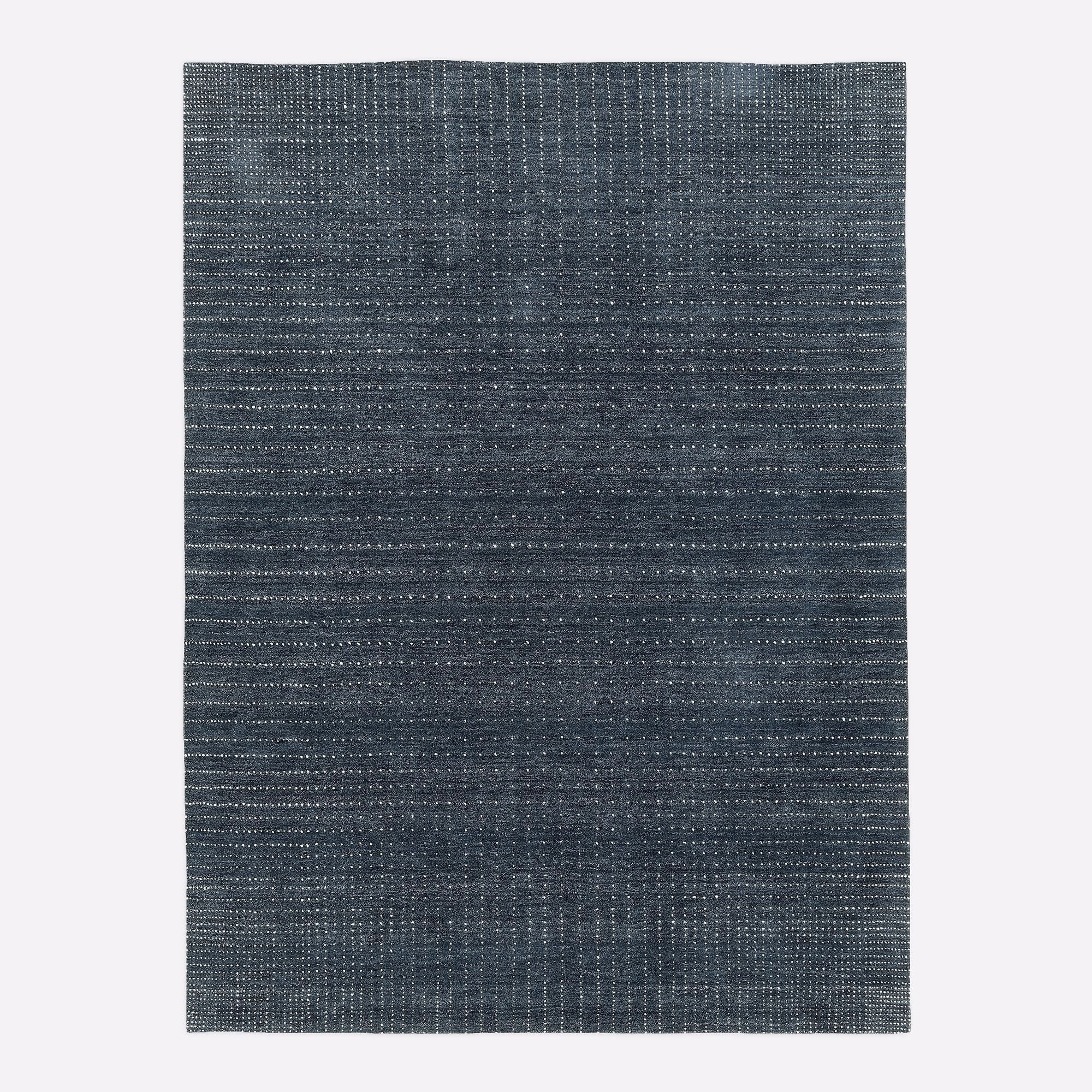Graduated Dot Rug, Navy