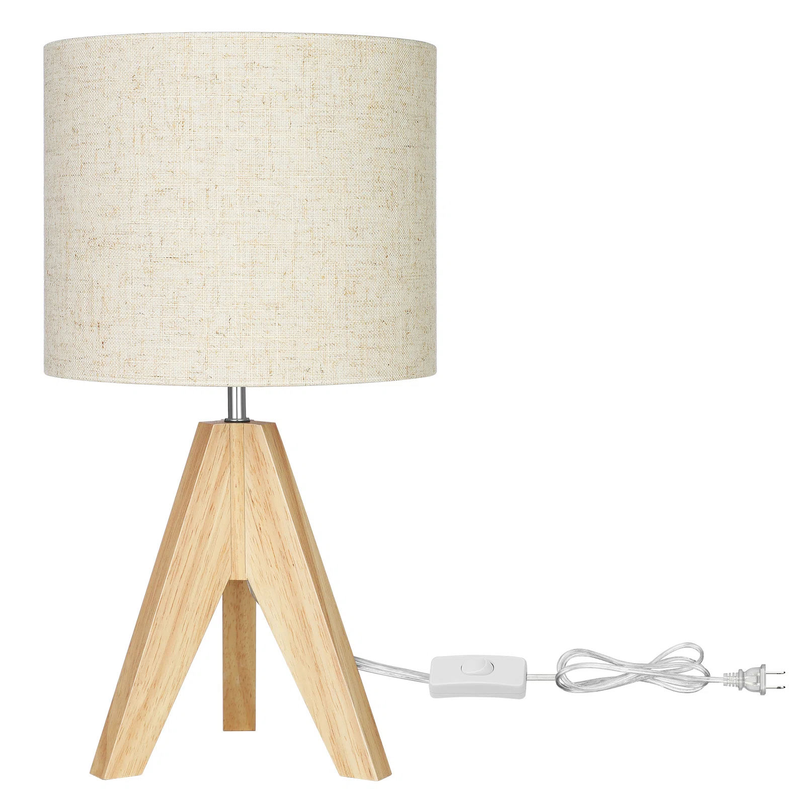 David-James Solid Wood Tripod Table Lamp