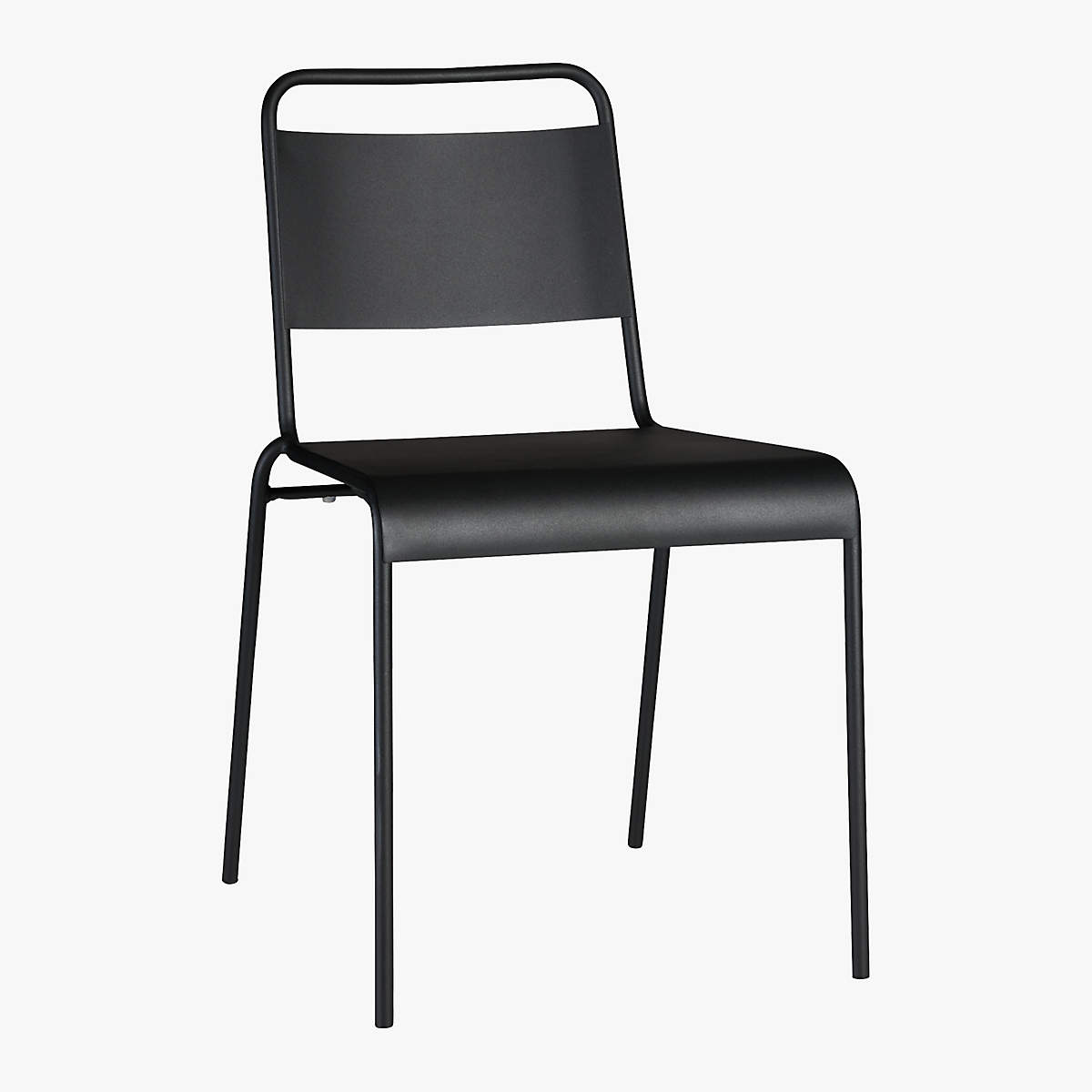 Lucinda Black Outdoor Patio Stacking Chair