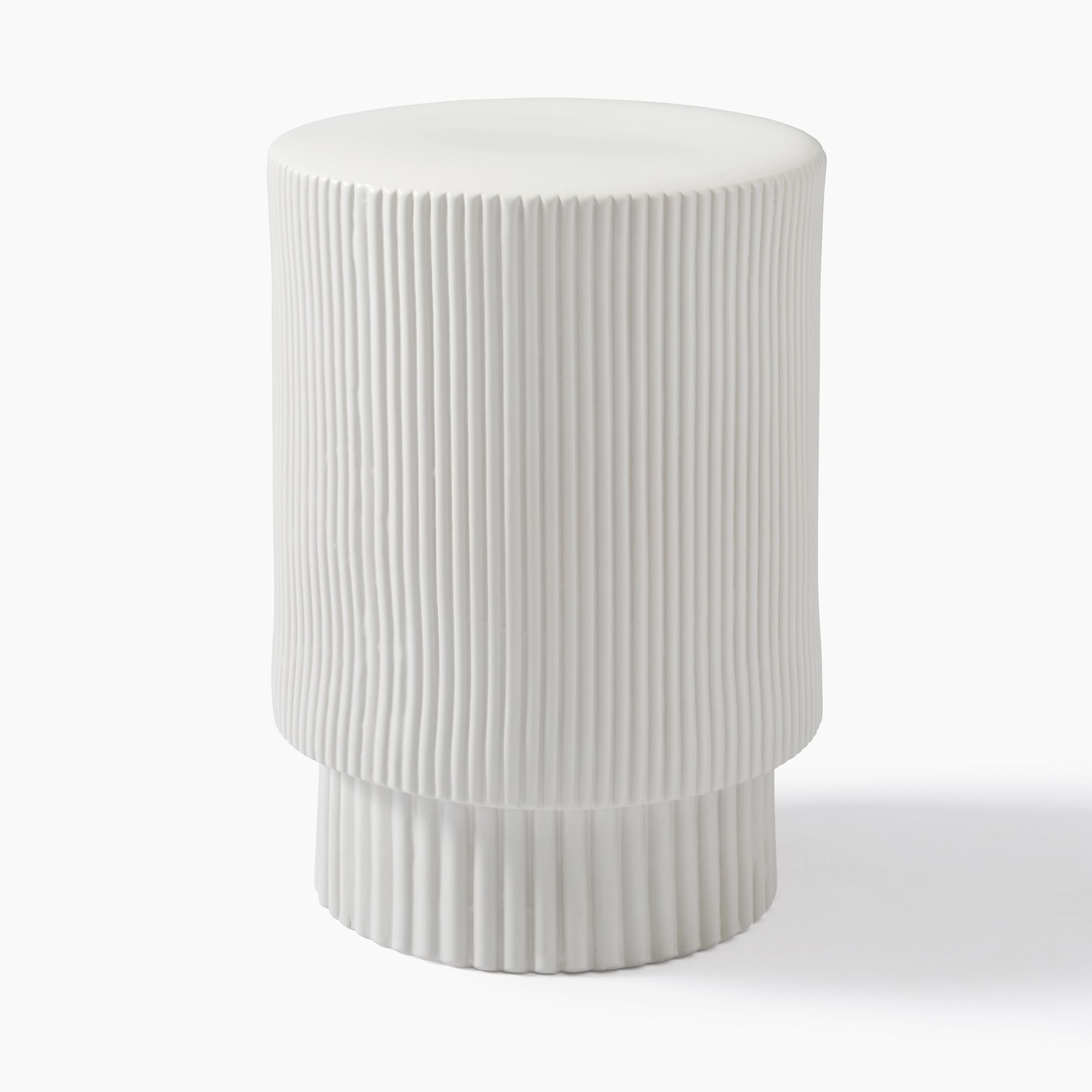 Fluted Side Table (13"–16")