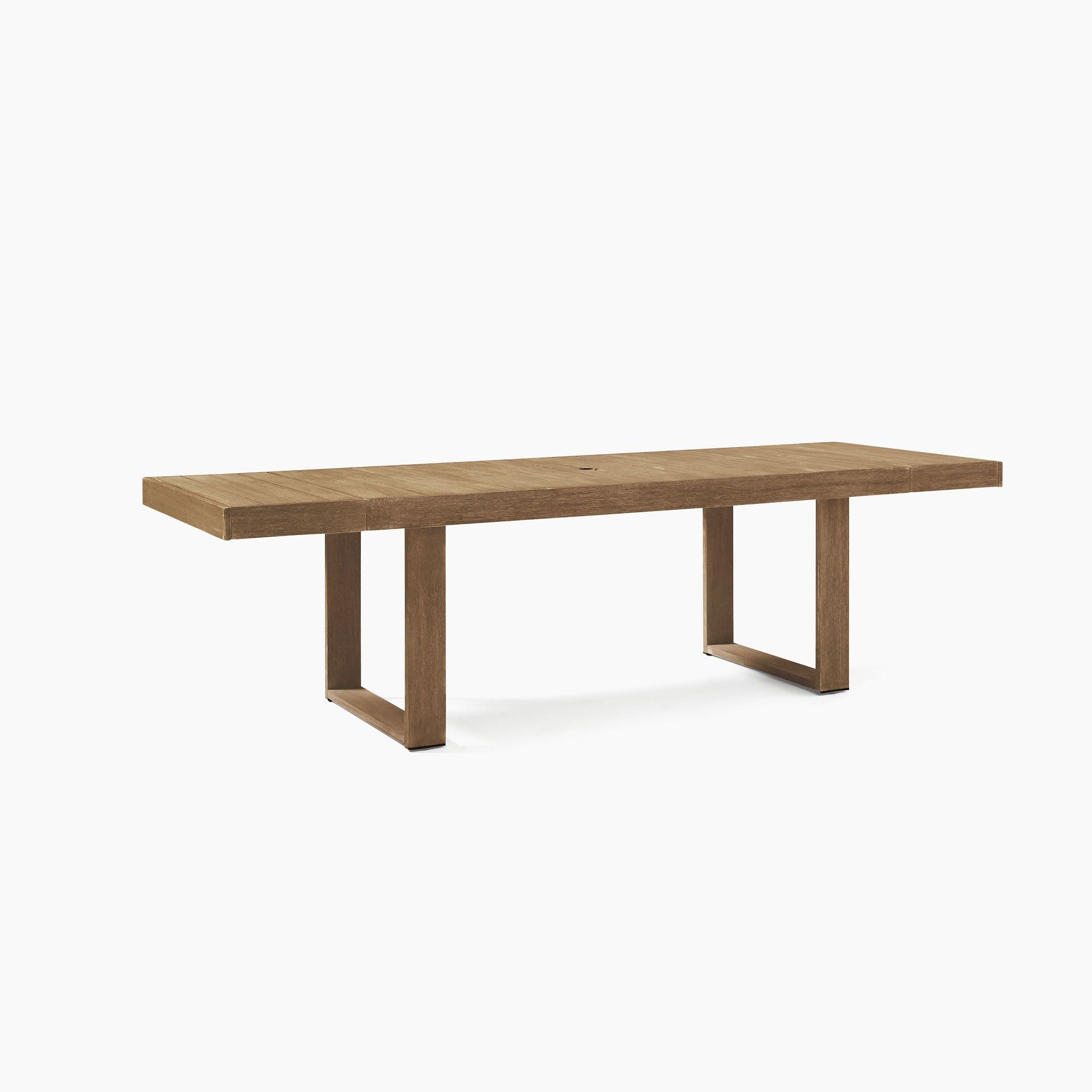 Portside Outdoor Expandable Dining Table (76.5"–106"), Driftwood