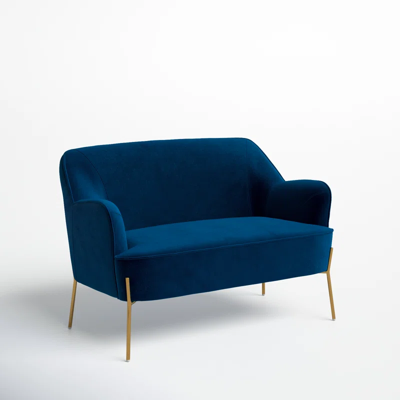 Cleo 43'' Velvet Loveseat