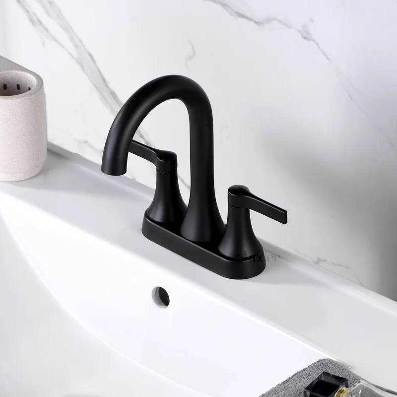 Centerset Faucet 2-Handle Bathroom Faucet with Drain Assembly