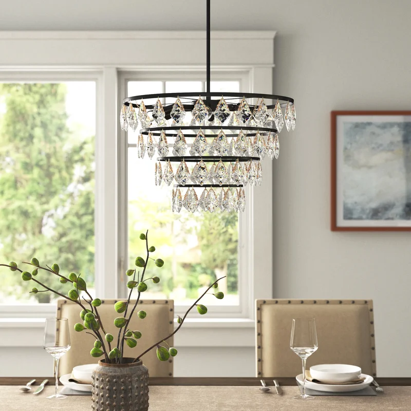 Marina 6 - Light Dimmable Tiered Chandelier