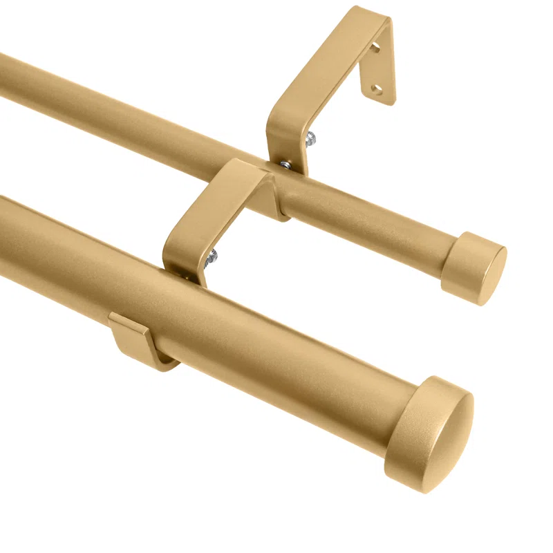 Gwinnett Adjustable Double Curtain Rod