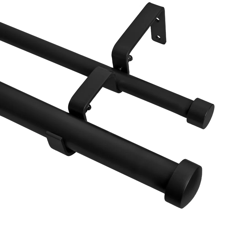 Gwinnett Adjustable Double Curtain Rod
