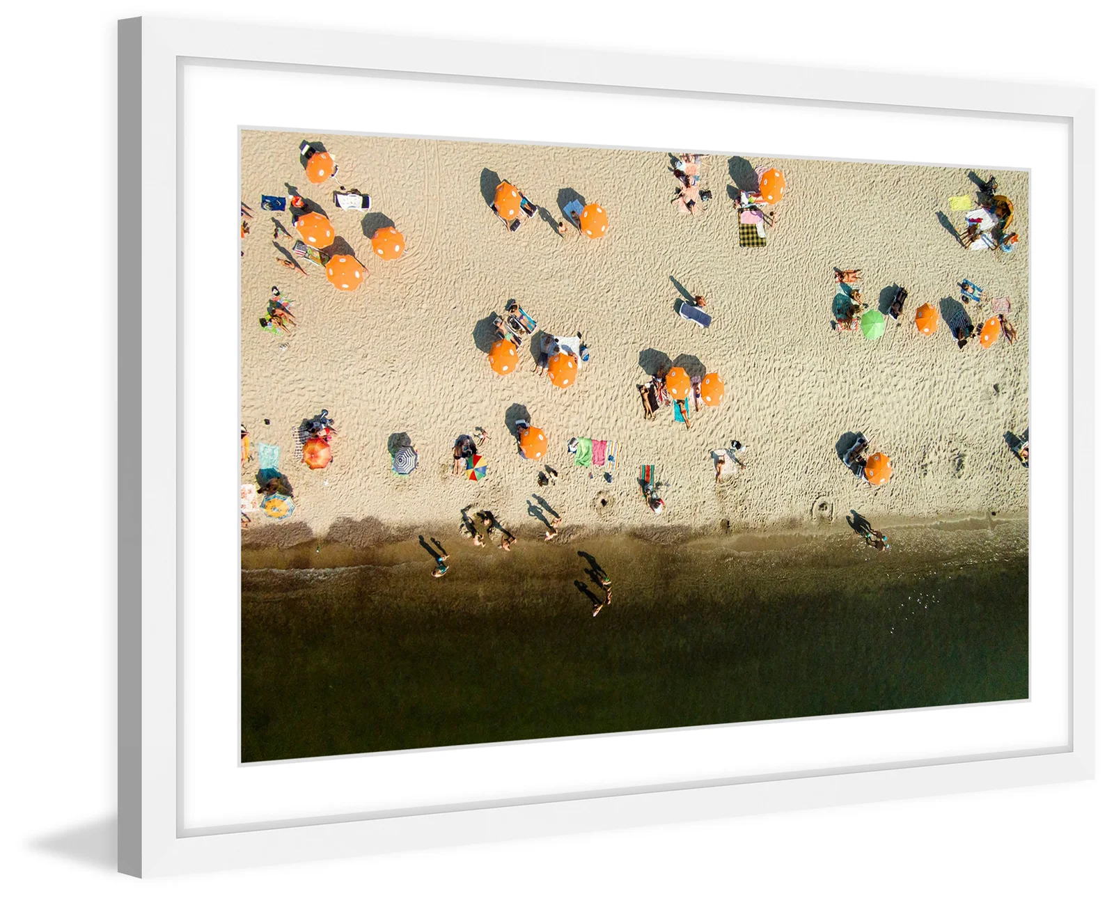 " Orange Umbrellas " by Karolis Janulis