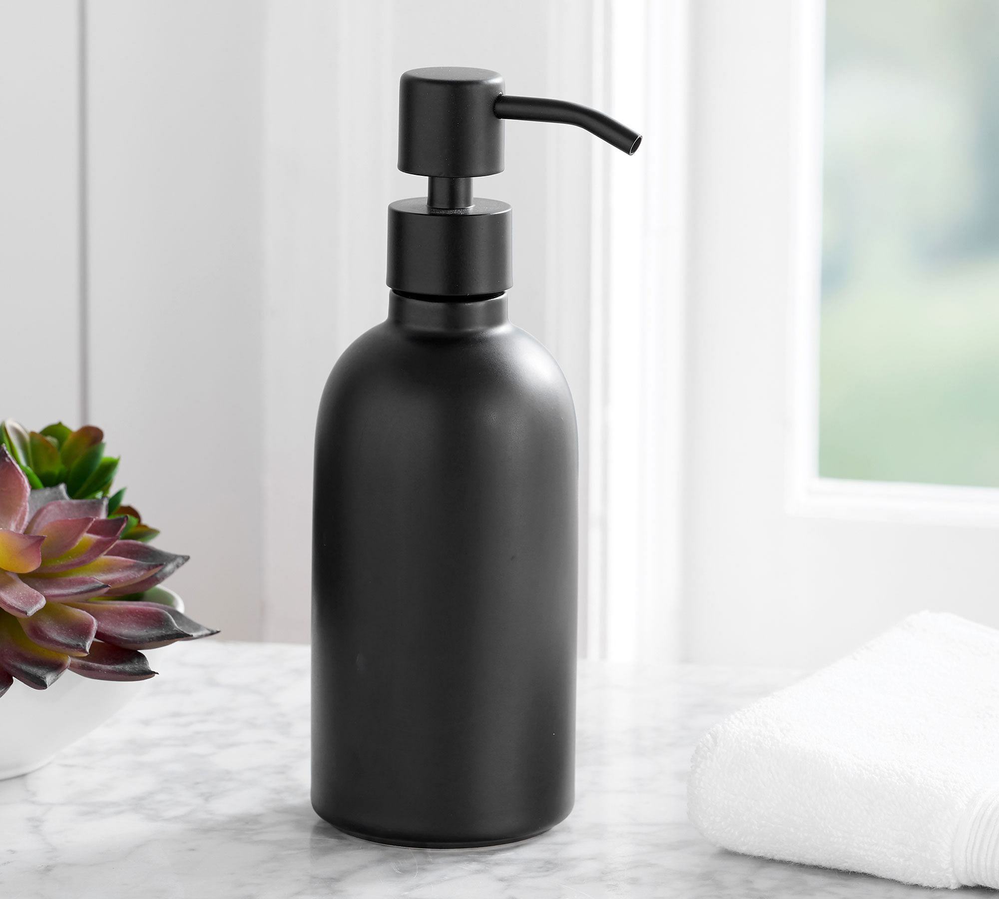 Matte Black Porcelain Soap/Lotion Pump