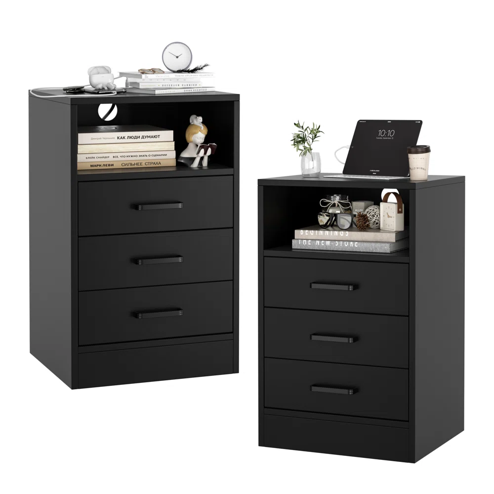 Ariale Manufactured Wood Nightstand