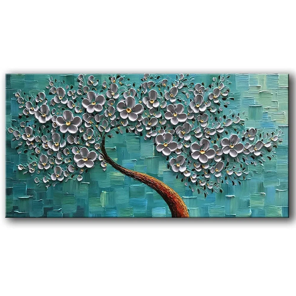 Traditional Plants & Flowers Wall Decor on Resin