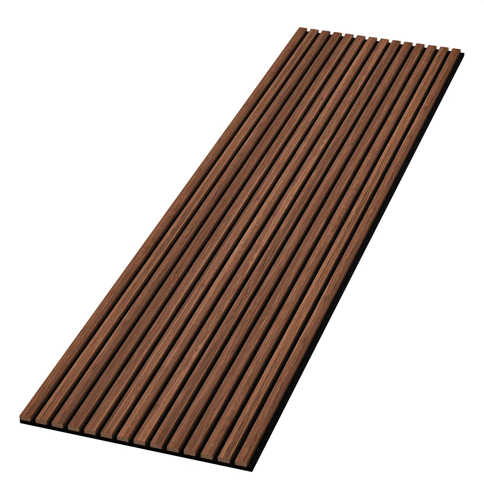 94" L x 24" W Acoustic Wood Wall Paneling, Decorative Soundproof Panels for Walls and Ceilings, 3D Slat Wood Wall Panels