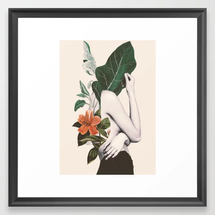 natural beauty-collage 2 Framed Art Print