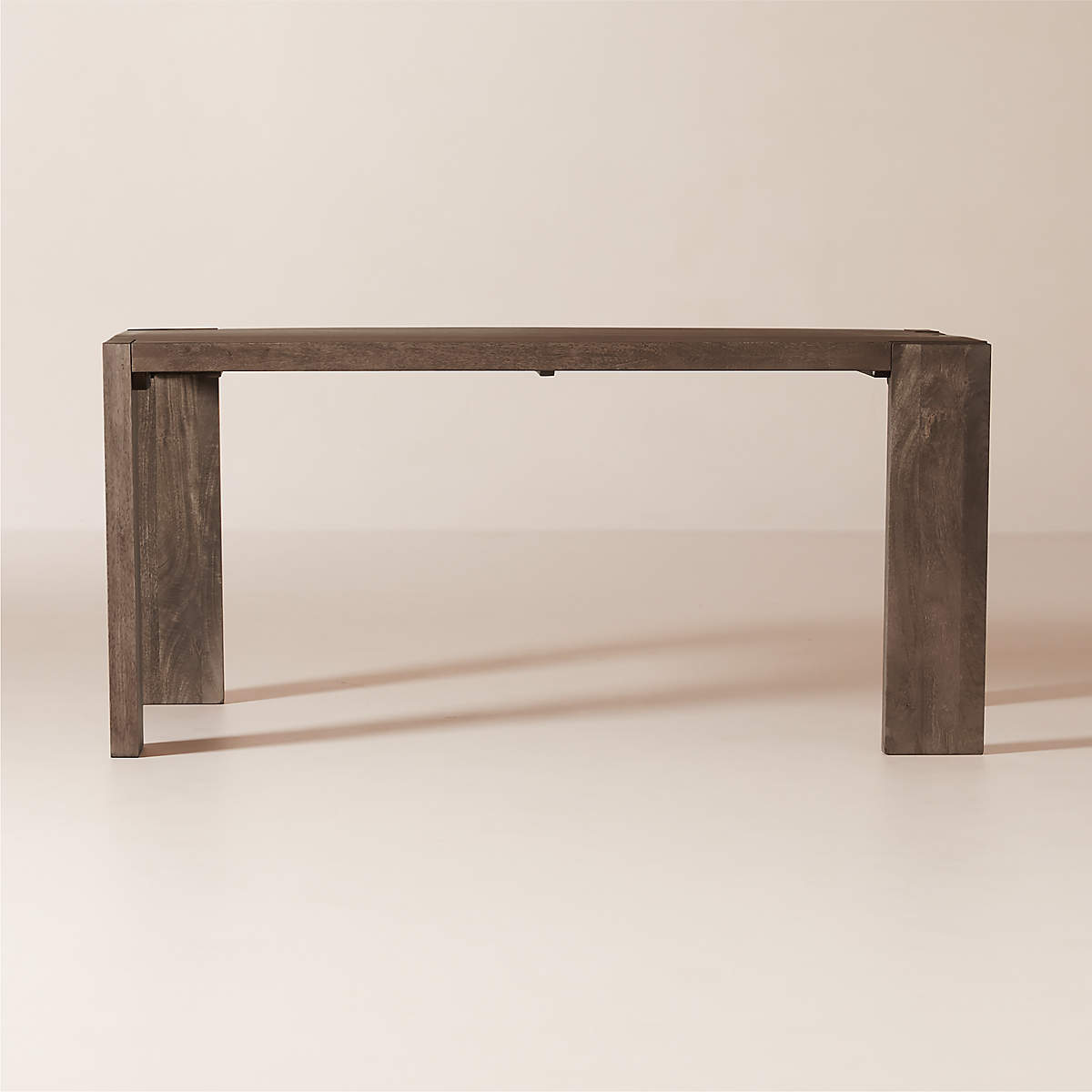 Blox 63" Rectangular Brown Wood Dining Table