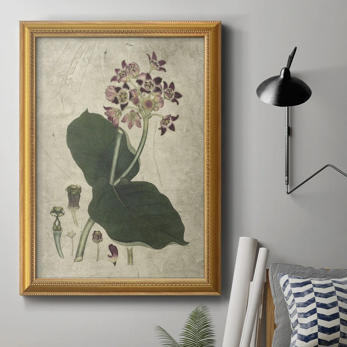 Aubergine Florals III " Painting Print