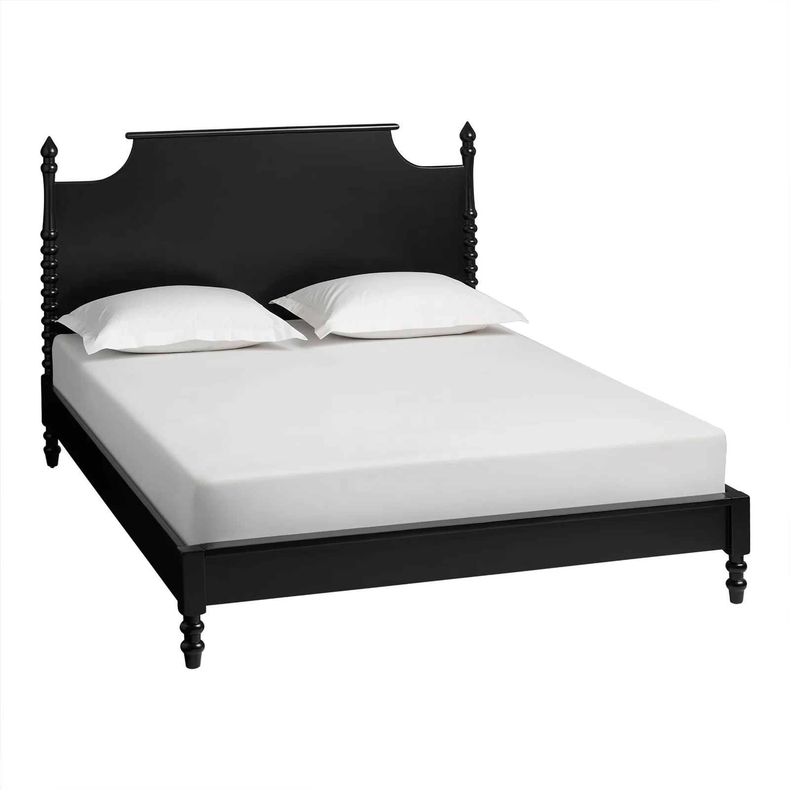 Angeletta Solid Wood Modern Platform Bed