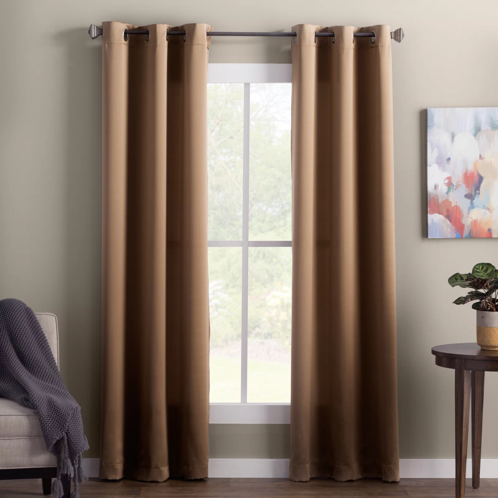 Wayfair Basics Room Darkening Grommet Curtain Panel