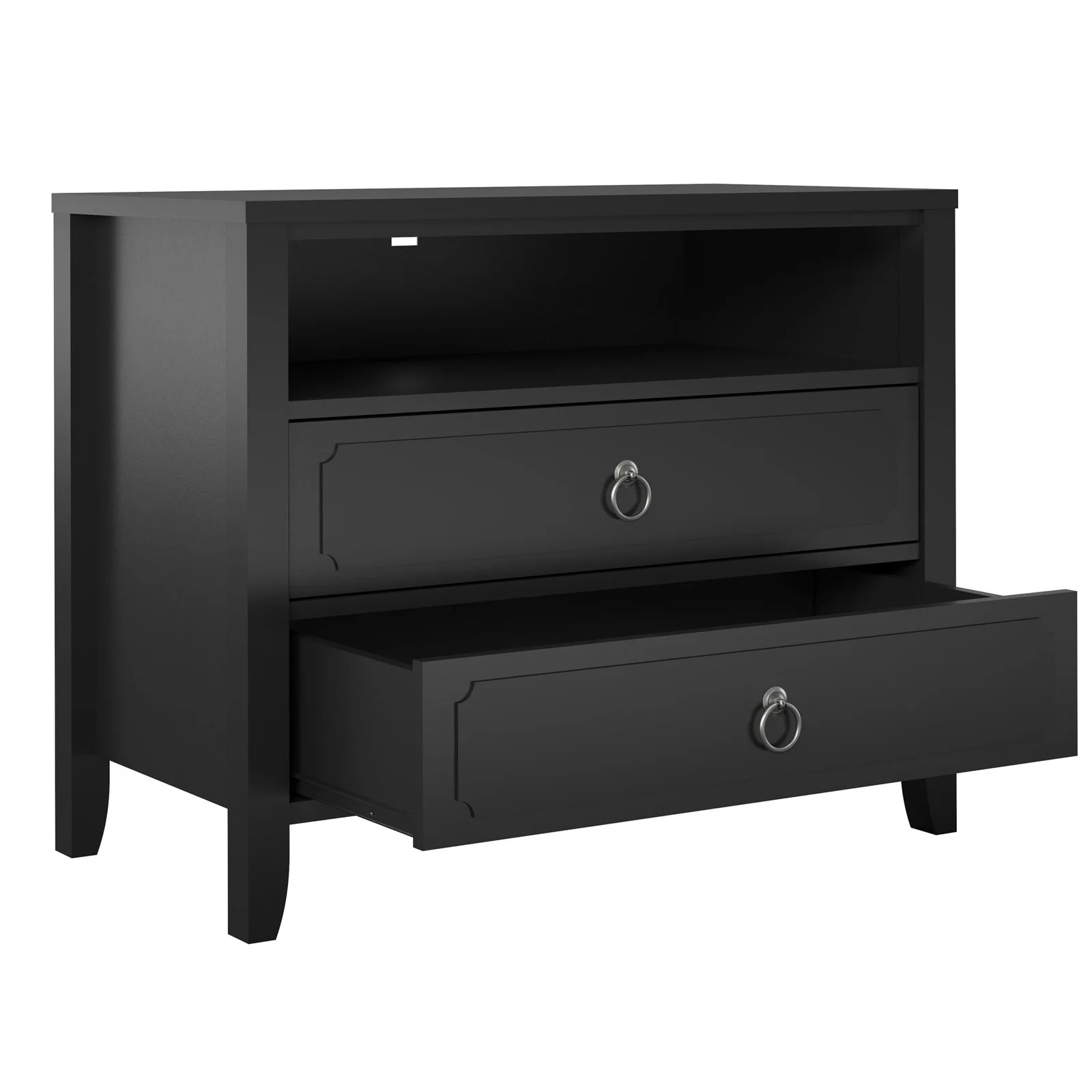 Black Her Majesty 2 - Drawer Nightstand