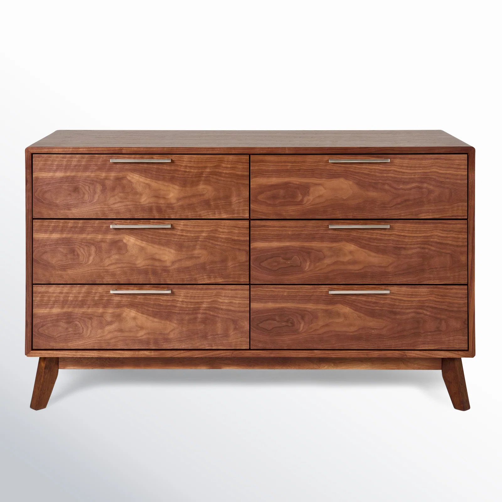 Walnut Veneer Glow 6 - Drawer Dresser