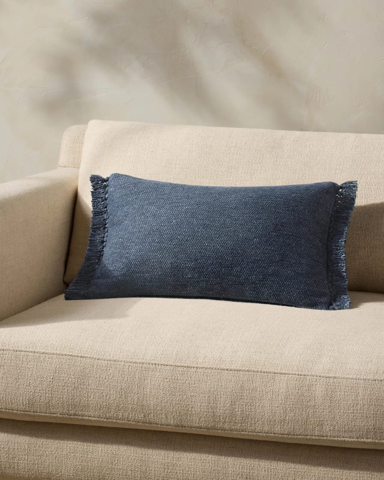 Navy Magnolia Home by Joanna Gaines x Loloi Jett Throw Pillow