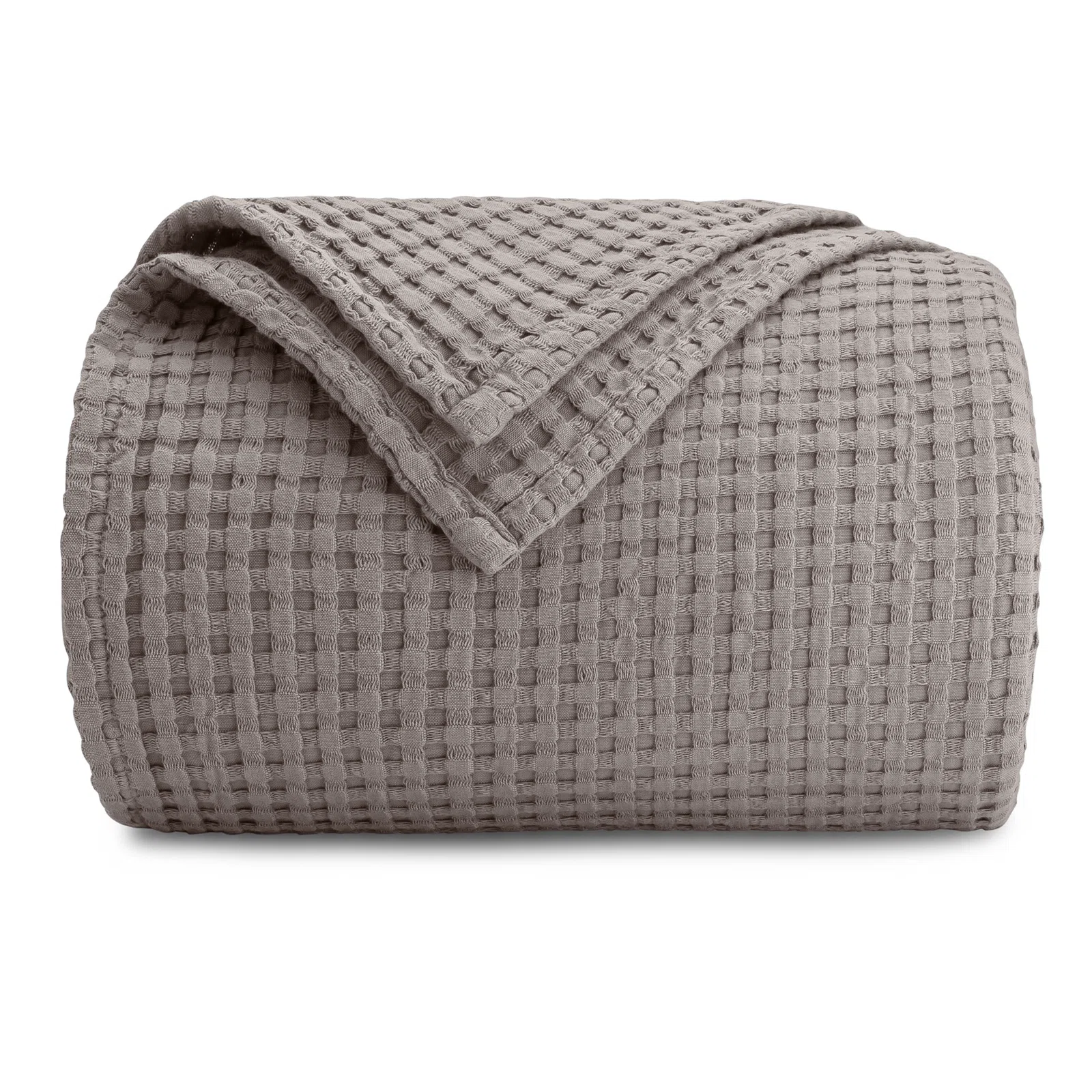 Charcoal Waffle Throw Blanket