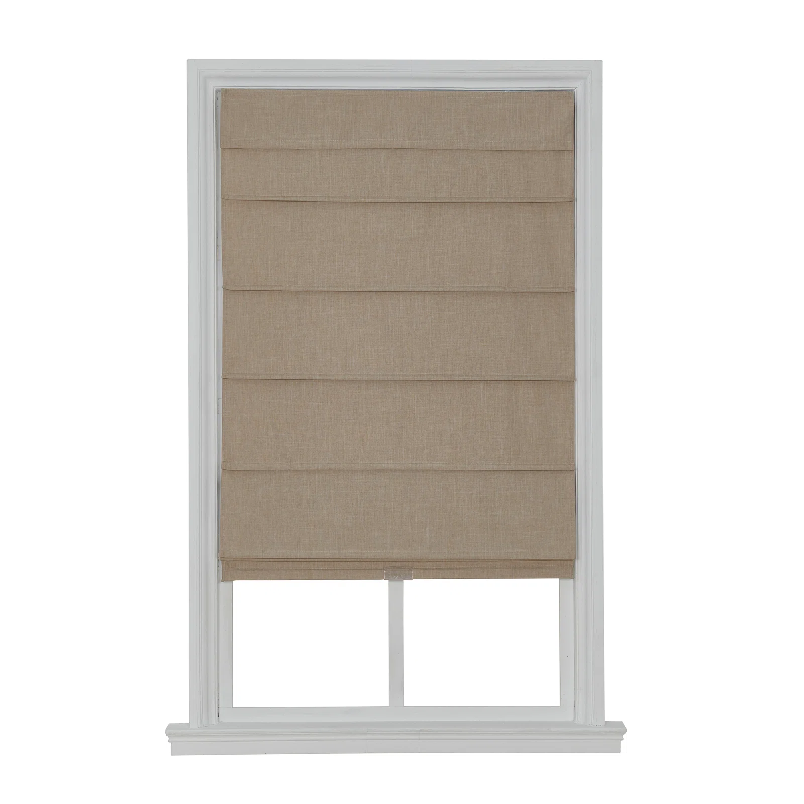 Brown Gray Blackout Roman Shade