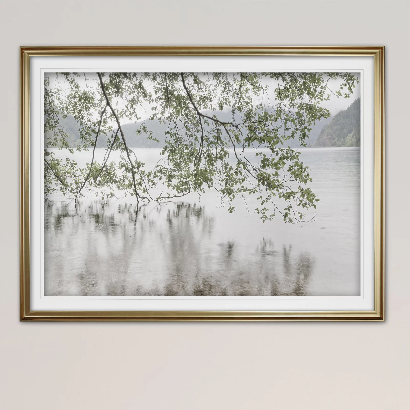 " Lake Crescent Rainy Day "