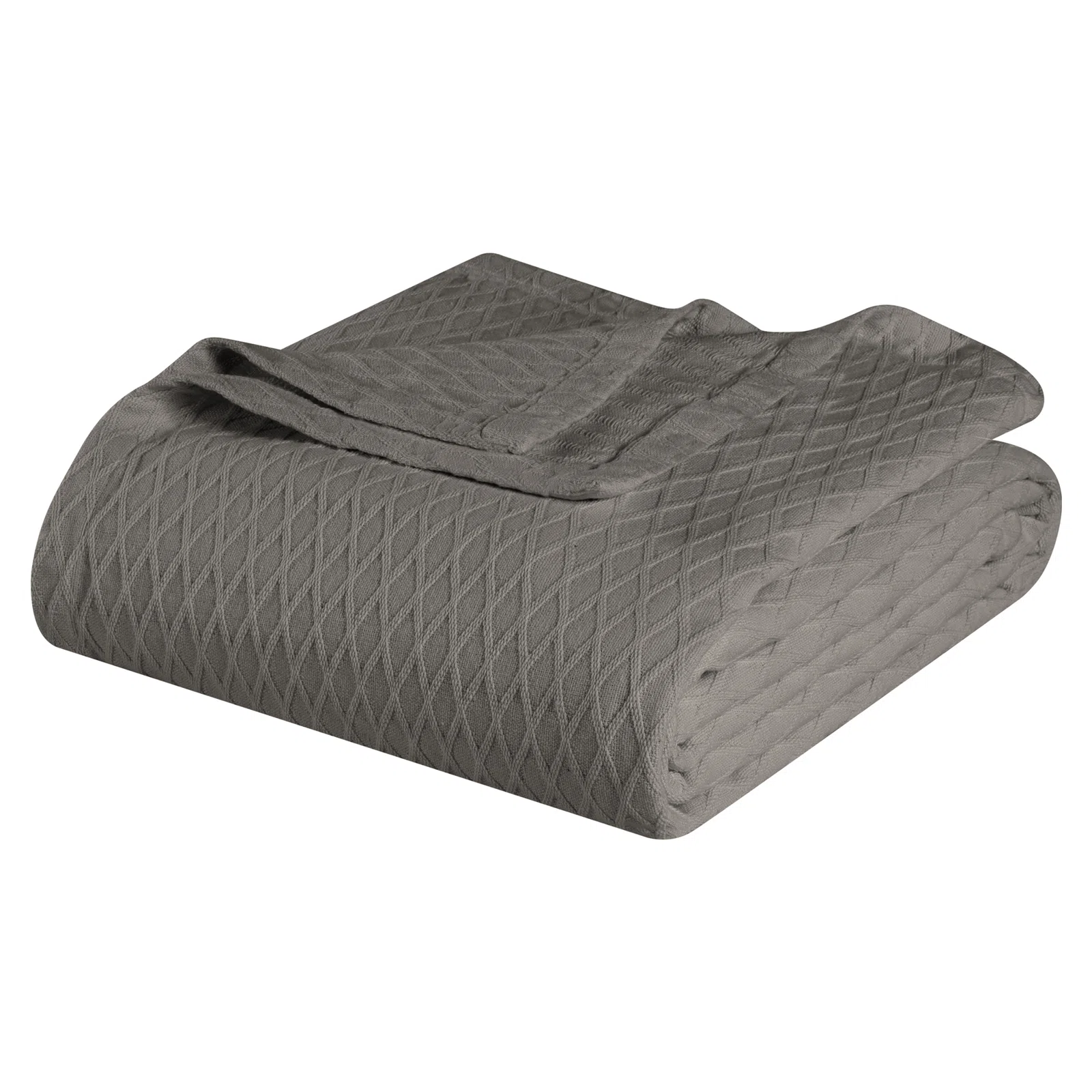 Superior Diamond Weave All-Season Bedding Cotton Throw Layering Blanket
