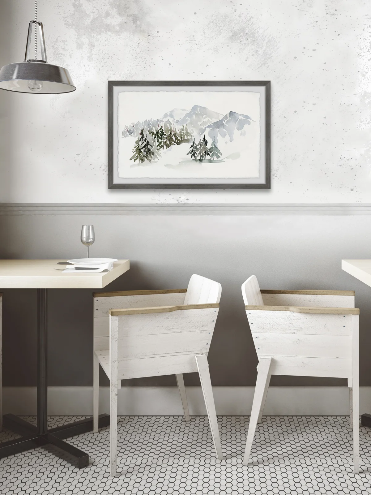 'I Like The Winter Silence' Framed Print