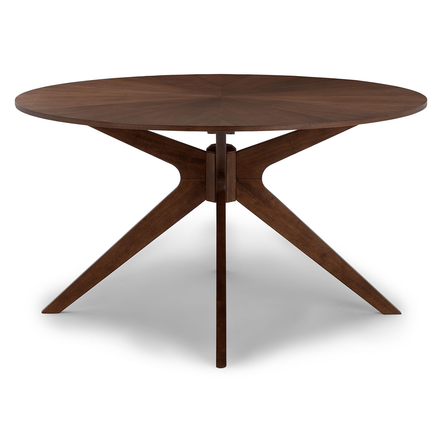 Conan Walnut Round Dining Table