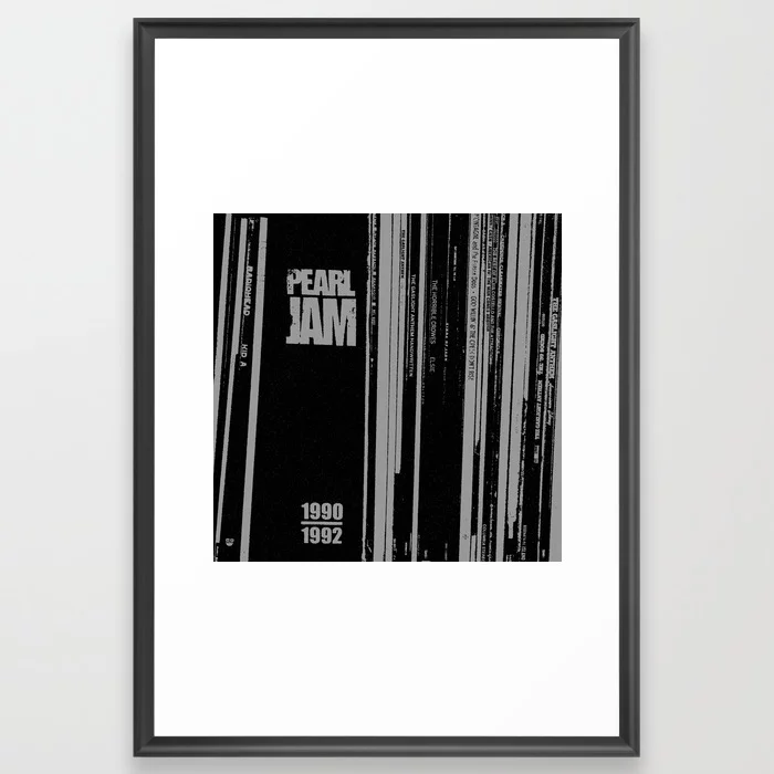 Records 3 Framed Art Print