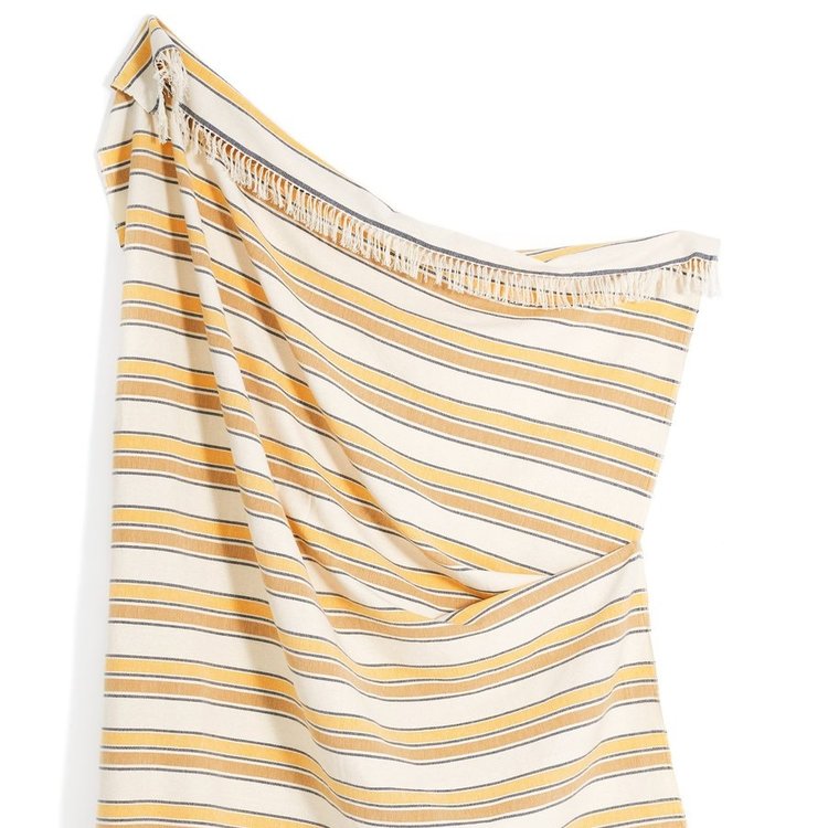 Gold Stripe Throw