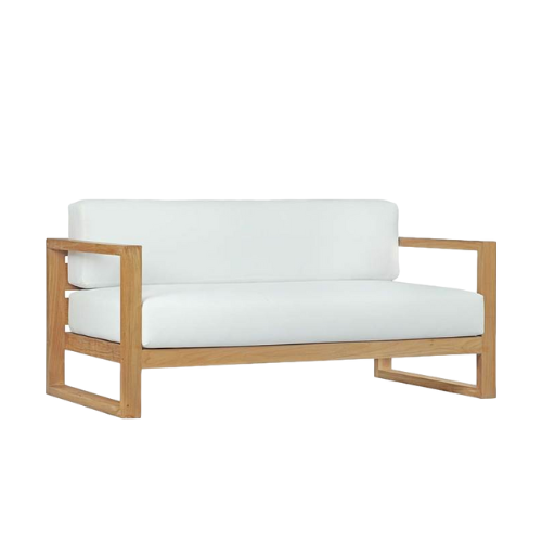 Upland Outdoor Patio Teak Sofa